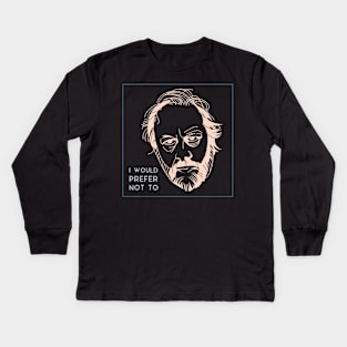 Žižek - I would prefer not to V.2 Kids Long Sleeve T-Shirt